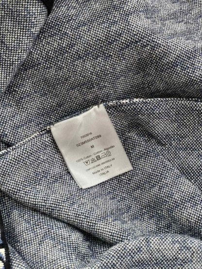  Dior Oblique Overshirt Navy Blue Cotton Jacquard Shirts unisex #3293 - Image 3