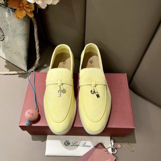 Replica Loro Piana Summer Charms Walk Moccasin Women's Suede Loafer #3169