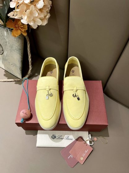 Replica Loro Piana Summer Charms Walk Moccasin Women's Suede Loafer #3169