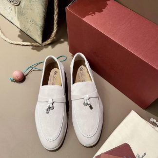 Replica Loro Piana Summer Charms Walk Moccasin Women's Suede Loafer #3168