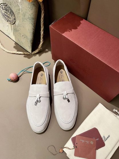 Replica Loro Piana Summer Charms Walk Moccasin Women's Suede Loafer #3168