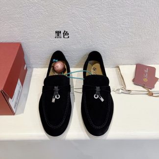 Replica Loro Piana Summer Charms Walk Moccasin Women's Suede Loafer #3148