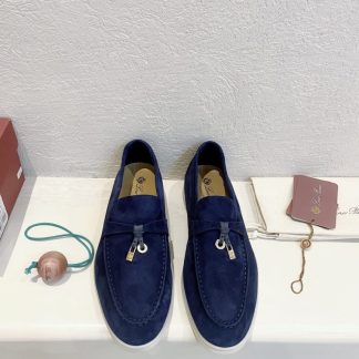 Replica Loro Piana Summer Charms Walk Moccasin Women's Suede Loafer #3147