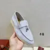  Loro Piana Summer Charms Walk Moccasin Women's Suede Loafer #3142 - Image 7
