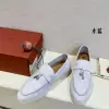  Loro Piana Summer Charms Walk Moccasin Women's Suede Loafer #3142 - Image 9
