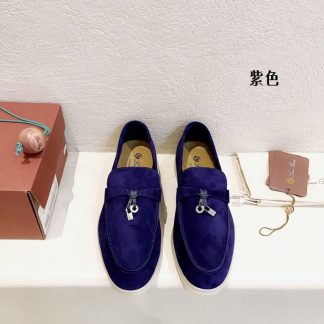Replica Loro Piana Summer Charms Walk Moccasin Women's Suede Loafer #3140