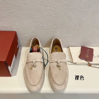 Replica Loro Piana Summer Charms Walk Moccasin Women's Suede Loafer #3127
