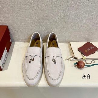 Replica Loro Piana Summer Charms Walk Moccasin Women's Suede Loafer #3126