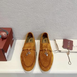 Replica Loro Piana Summer Charms Walk Moccasin Women's Suede Loafer #3133