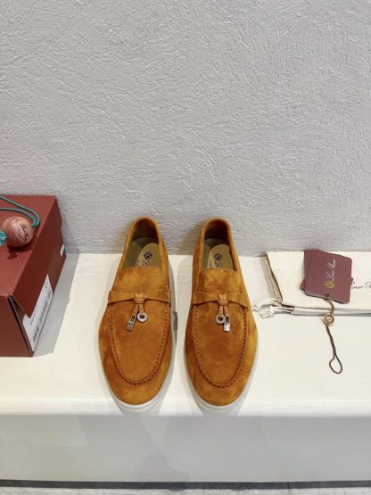 Replica Loro Piana Summer Charms Walk Moccasin Women's Suede Loafer #3133
