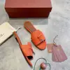  Loro Piana Summer Charms Sandal Women's Slippers Suede Goatskin #3209 - Image 9