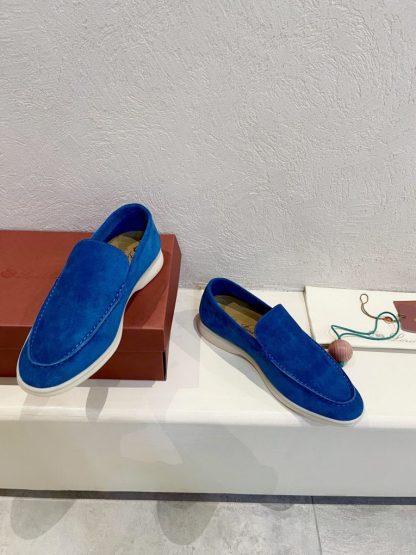  Loro Piana Men's Summer Walk Loafers Suede Loafer #3194 - Image 4