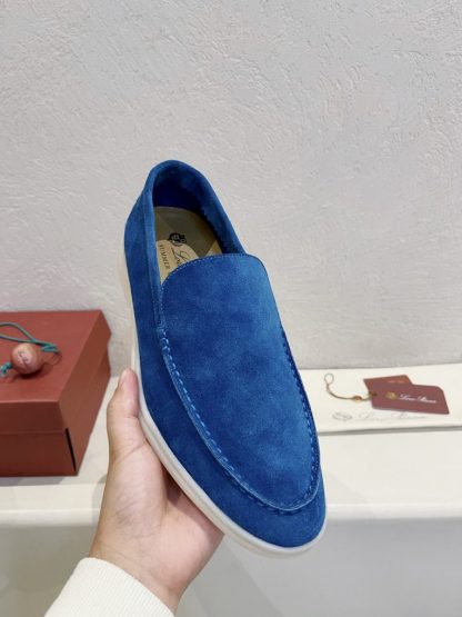  Loro Piana Men's Summer Walk Loafers Suede Loafer #3194 - Image 3