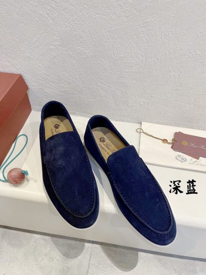  Loro Piana Men's Summer Walk Loafers Suede Loafer #3192 - Image 8