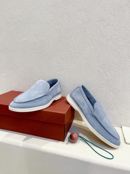  Loro Piana Men's Summer Walk Loafers Suede Loafer #3189 - Image 7