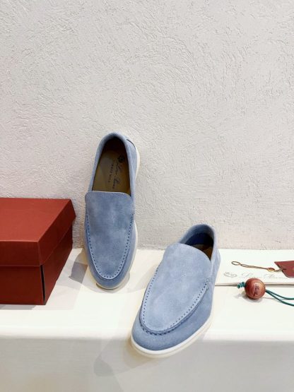  Loro Piana Men's Summer Walk Loafers Suede Loafer #3189 - Image 2