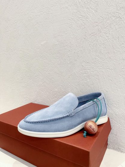  Loro Piana Men's Summer Walk Loafers Suede Loafer #3189 - Image 9