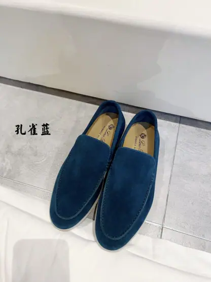  Loro Piana Men's Summer Walk Loafers Suede Loafer #3191 - Image 2