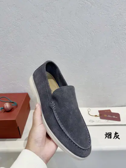  Loro Piana Men's Summer Walk Loafers Suede Loafer #3190 - Image 7
