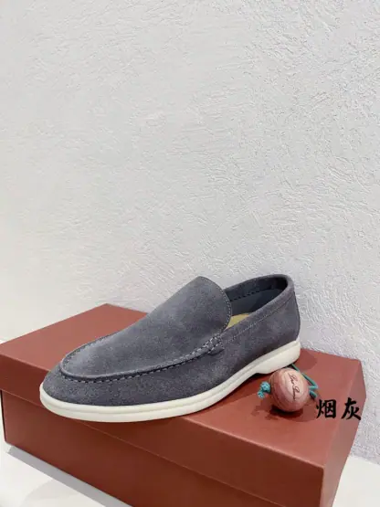  Loro Piana Men's Summer Walk Loafers Suede Loafer #3190 - Image 2