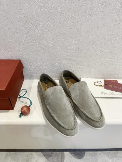  Loro Piana Men's Summer Walk Loafers Suede Loafer #3187 - Image 4