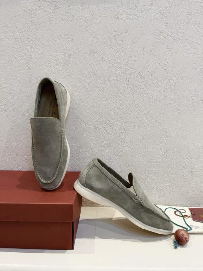  Loro Piana Men's Summer Walk Loafers Suede Loafer #3187 - Image 9
