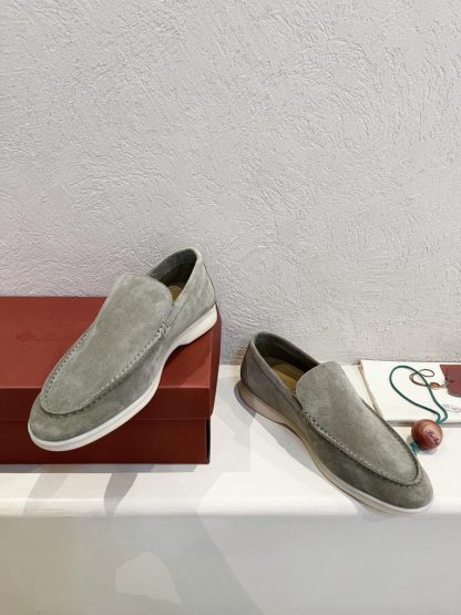  Loro Piana Men's Summer Walk Loafers Suede Loafer #3187 - Image 5