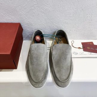 Replica Loro Piana Men's Summer Walk Loafers Suede Loafer #3187