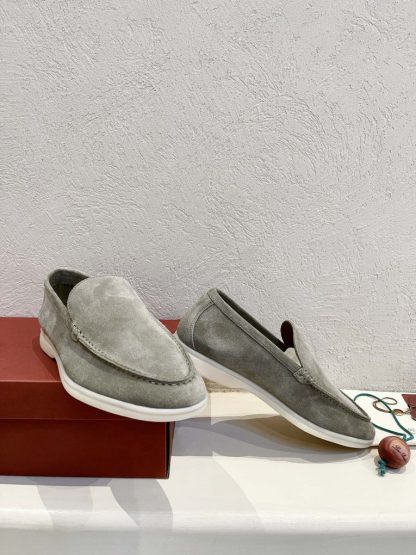  Loro Piana Men's Summer Walk Loafers Suede Loafer #3187 - Image 6
