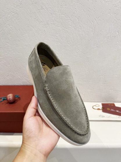  Loro Piana Men's Summer Walk Loafers Suede Loafer #3187 - Image 7