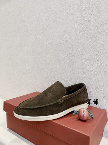  Loro Piana Men's Summer Walk Loafers Suede Loafer #3186 - Image 5
