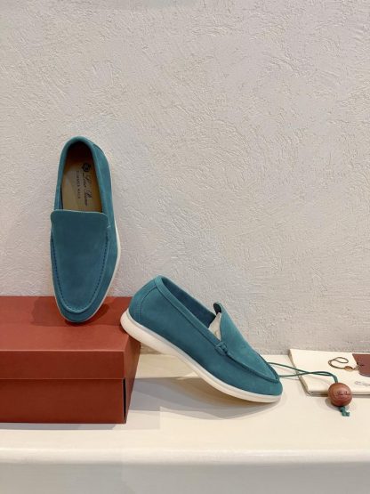  Loro Piana Men's Summer Walk Loafers Suede Loafer #3185 - Image 5