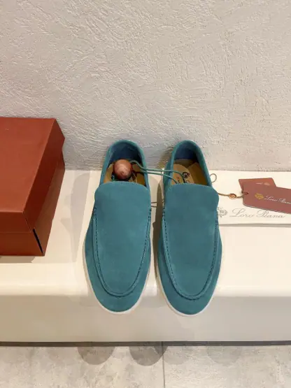 Replica Loro Piana Men's Summer Walk Loafers Suede Loafer #3185
