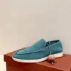  Loro Piana Men's Summer Walk Loafers Suede Loafer #3185 - Image 9