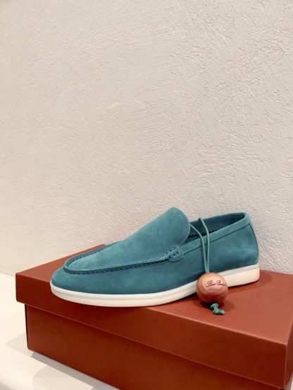  Loro Piana Men's Summer Walk Loafers Suede Loafer #3185 - Image 9