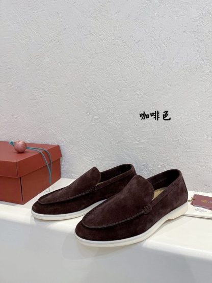  Loro Piana Men's Summer Walk Loafers Suede Loafer #3184 - Image 5