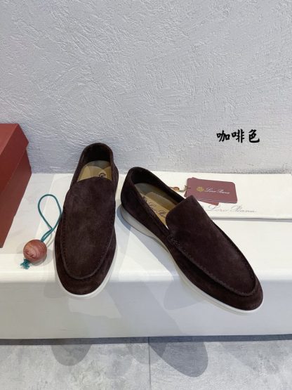 Loro Piana Men's Summer Walk Loafers Suede Loafer #3184 - Image 9