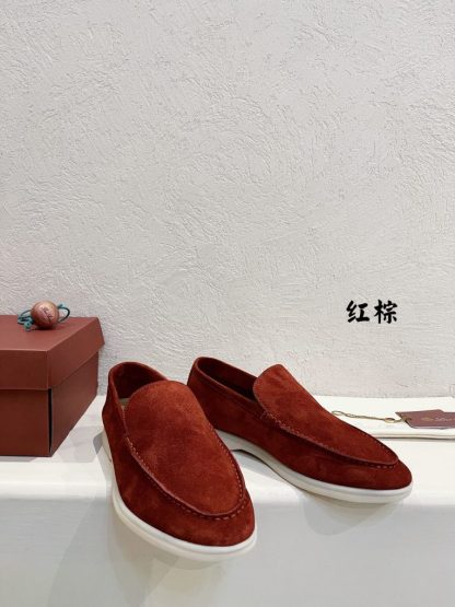  Loro Piana Men's Summer Walk Loafers Suede Loafer #3183 - Image 2