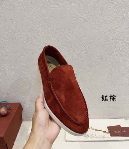 Loro Piana Men's Summer Walk Loafers Suede Loafer #3183 - Image 7