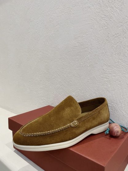  Loro Piana Men's Summer Walk Loafers Suede Loafer #3181 - Image 7