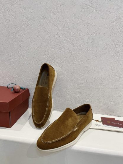 Loro Piana Men's Summer Walk Loafers Suede Loafer #3181 - Image 3