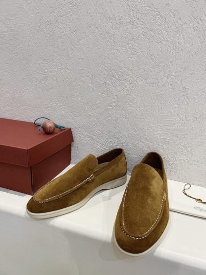  Loro Piana Men's Summer Walk Loafers Suede Loafer #3181 - Image 8