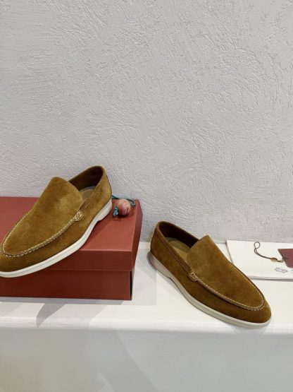  Loro Piana Men's Summer Walk Loafers Suede Loafer #3181 - Image 9