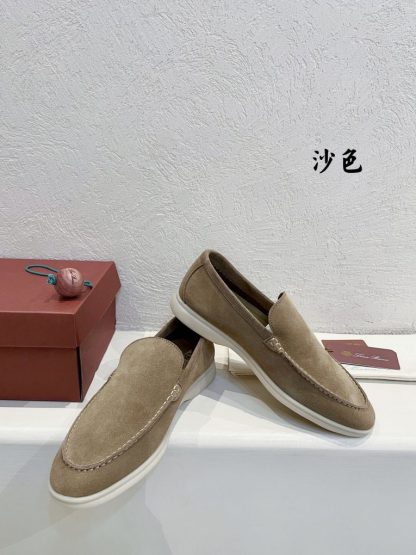  Loro Piana Men's Summer Walk Loafers Suede Loafer #3180 - Image 9
