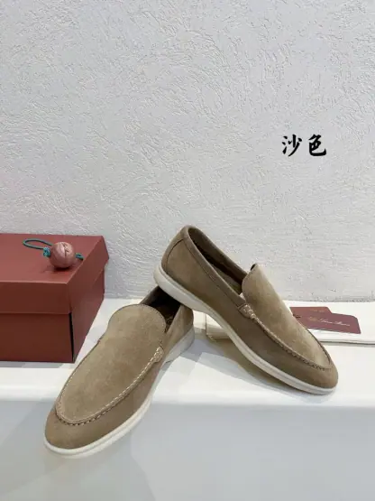  Loro Piana Men's Summer Walk Loafers Suede Loafer #3180 - Image 9