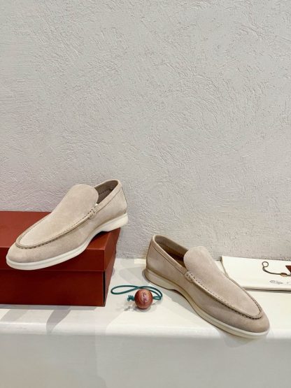  Loro Piana Men's Summer Walk Loafers Suede Loafer #3178 - Image 7
