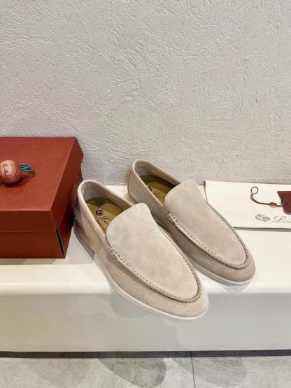  Loro Piana Men's Summer Walk Loafers Suede Loafer #3178 - Image 9
