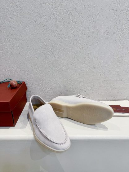  Loro Piana Men's Summer Walk Loafers Suede Loafer #3177 - Image 4