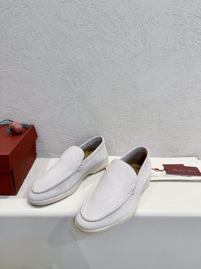  Loro Piana Men's Summer Walk Loafers Suede Loafer #3177 - Image 2