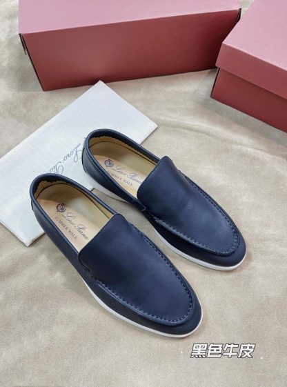  Loro Piana Men's Summer Walk Loafers Calfskin #3200 - Image 2